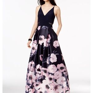 Xscape Floral Evening Gown